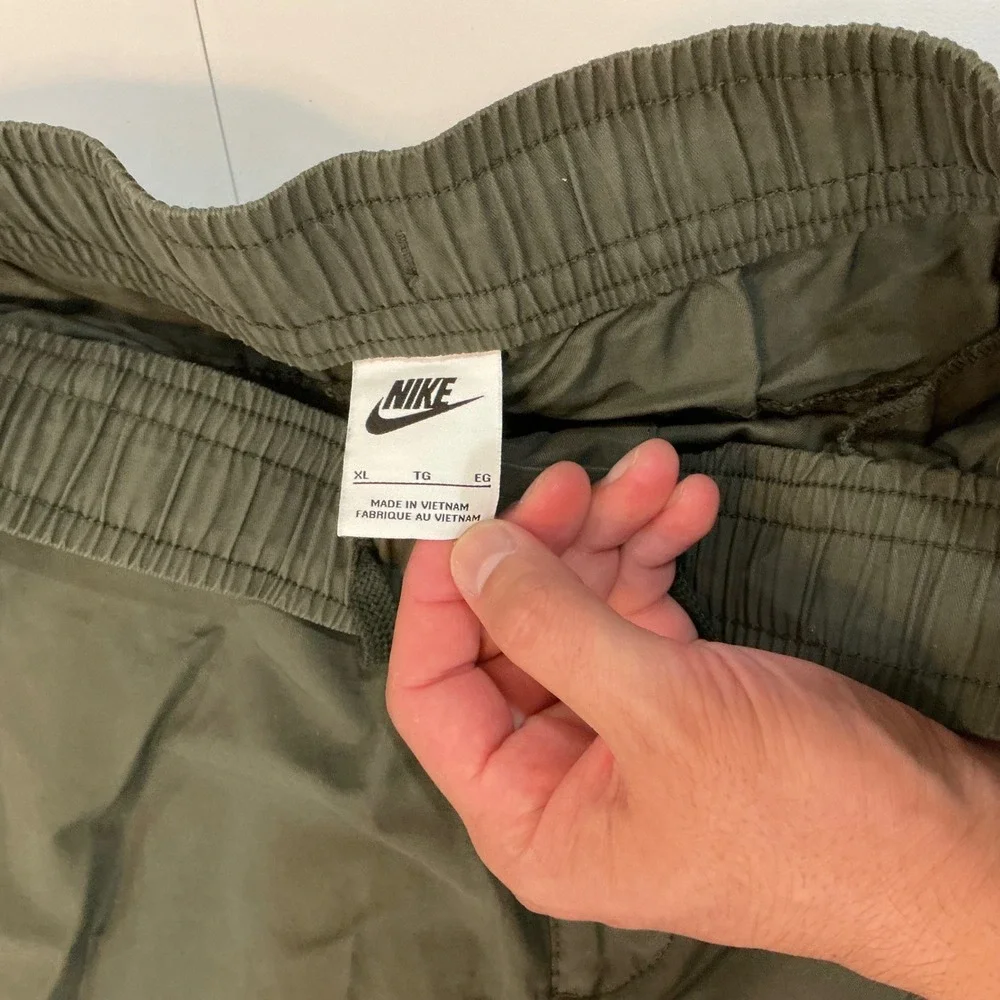 Nike Cargo Pants Military Cotton Nylon Utility Gorpcore Streetwear XL Olive